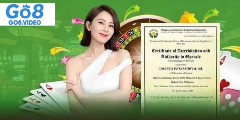 Giấy phép hoạt động thể hiện trách nhiệm của nền tảng GO8