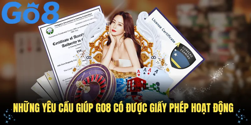 Những giấy phép hoạt động hợp pháp mà thương hiệu Go8 đang sở hữu